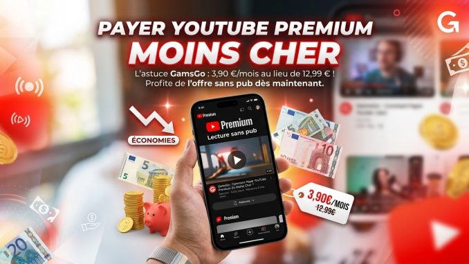 Payer Youtube Premium Moins Cher